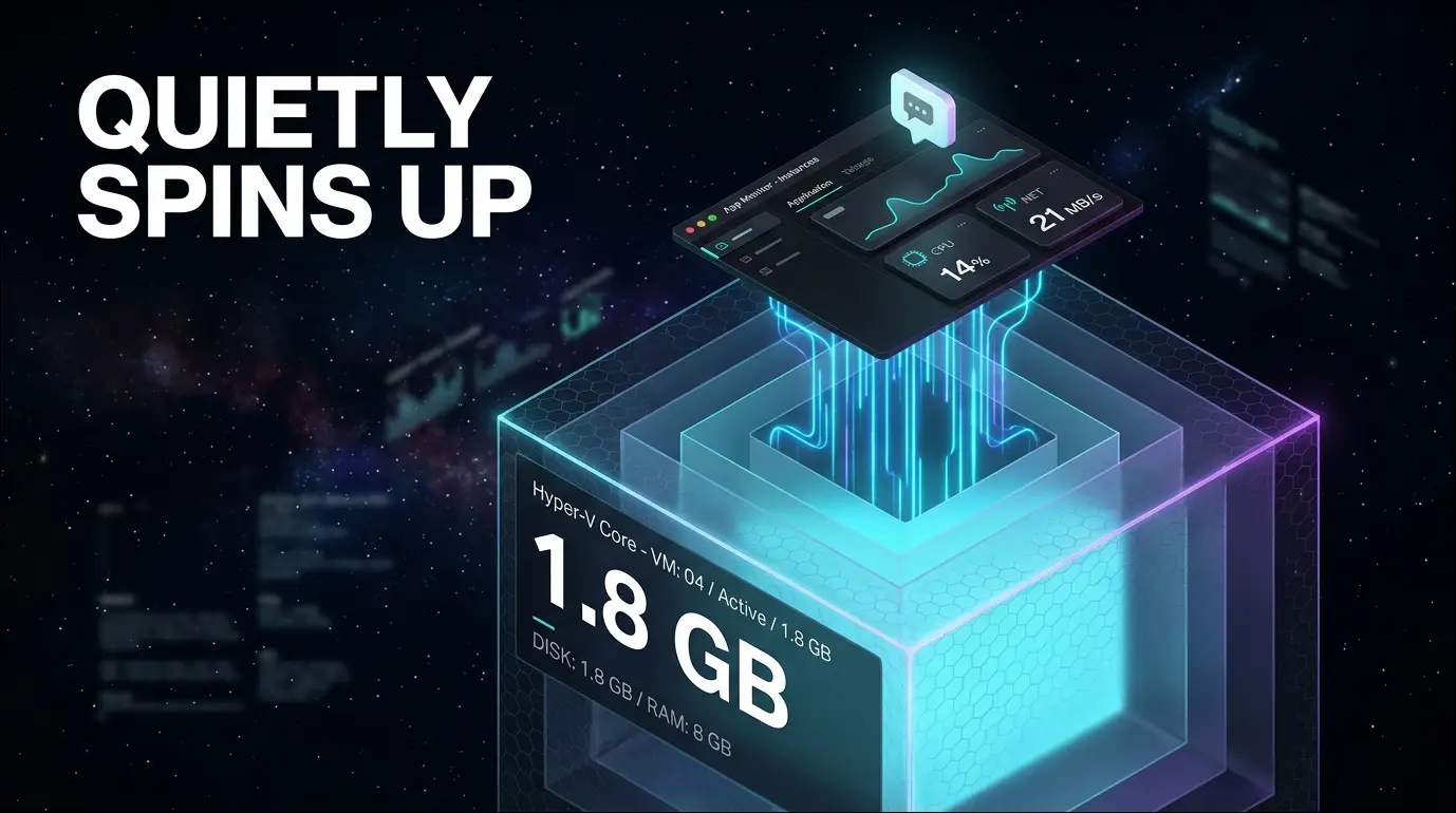 Claude Desktop startet heimlich eine 1,8-GB-Hyper-V-VM – selbst für simples Chatten