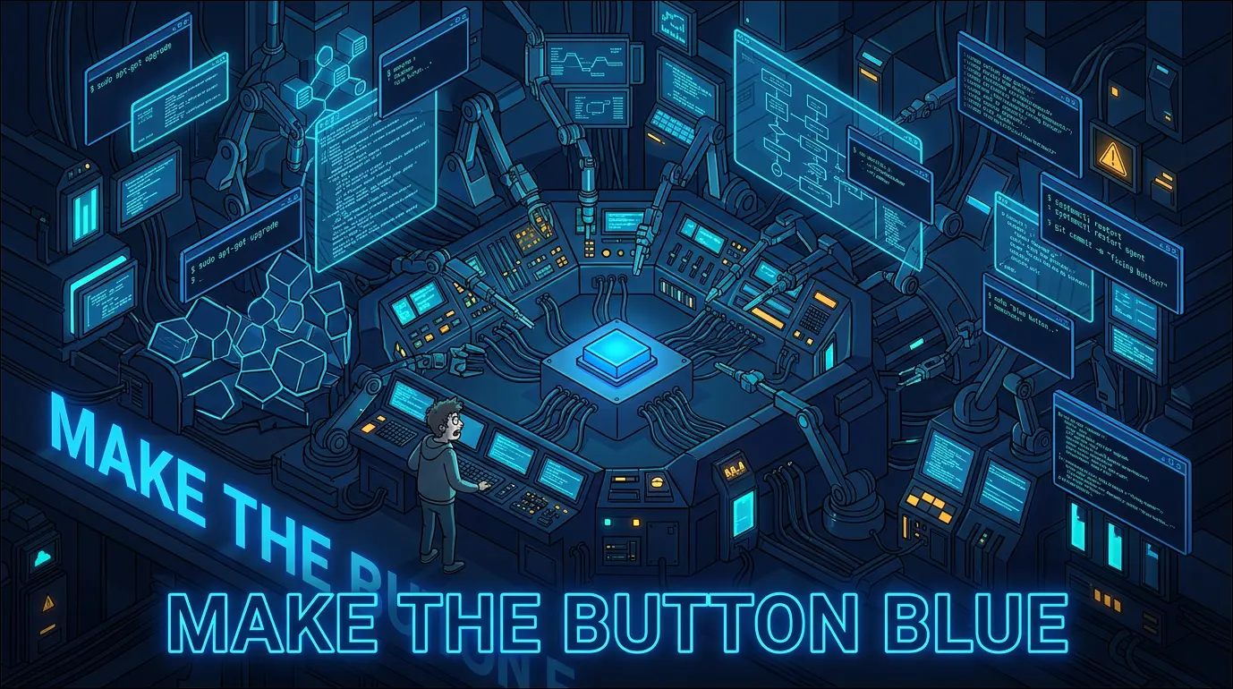 „Claude, mach den Button blau“ – Wie eine Satire-Seite den KI-Overengineering-Nerv trifft